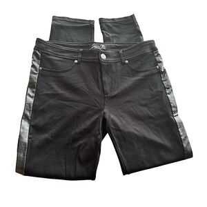 SEVEN7  Pants Black Side Stripe Stretch Athleisure Casual Ankle Pants Women’s 10